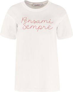 Embroidered Cotton T-shirt