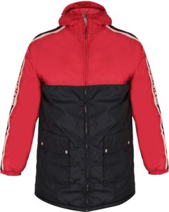 Blu And Red Padded Jacket For Boy