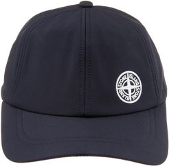 Navy Blue Man Baseball Cap With Logo