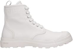 Pallet 001 Combat Boots In White Leather