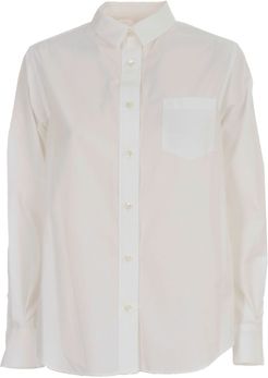 Cotton Poplin Shirt W/pocket