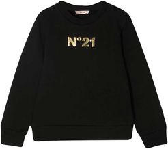 Sweatshirt With Nº21 Kids Print