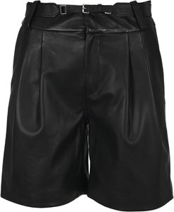 Leather Bermuda Shorts