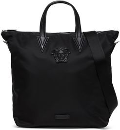 Medusa-head Tote Bag In Black Nylon