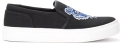 Mens Black Slip On K-skate Tiger