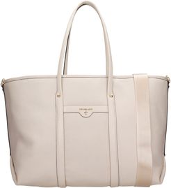 Tote In Beige Leather