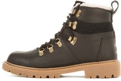 Toms for Women: Summit Black Leather Waterproof Boots