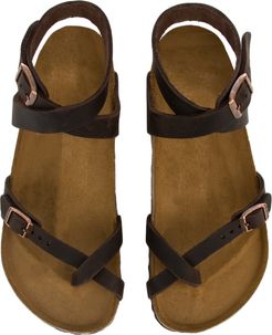 Birkenstock for Women: Yara Waxy Leather Habana Sandal