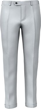 Pantaloni da uomo su misura, Lanificio Zignone, Lana Super 130's Grigio Chiaro, Quattro Stagioni | Lanieri