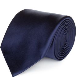 Cravatta su misura, Lanieri, Raso Blu, Quattro Stagioni | Lanieri