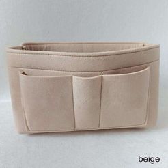 1 pz tessuto in feltro borsa cosmetica multifunzione customdia per rucco contenitore per rucco borsa inserto borsa org,beige