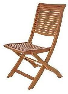 2 pz sedie pieghevoli in legno di acacia impression hue cm59x43xh90