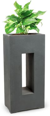 Airflor Vaso 45 x 100 x 27 cm Vetroresina In-/Outdoor grigio scuro