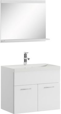 Mobile da bagno Montreal 02 60cm Bianco Lucido - armadio mobiletto lavabo Mobili Armadietto - Bianco Lucido