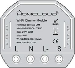 Modulo Dimmer Wi-Fi Intelligente Da Inserire Nella Scatola Elettrica 503 - Homcloud
