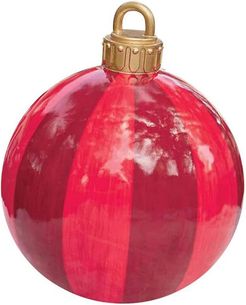 Pallina di Natale gigante 60 cm, palla trasparente, palla di Natale gonfiabile gigante, palla di Natale gonfiabile all'aperto decorata, ornamenti