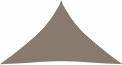 Parasole a Vela Oxford Triangolare 5x5x6 m Grigio Talpa