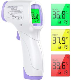 Termometro frontale adulto, termometro senza contatto con display lcd, termometro frontale a infrarossi bambino bambino adulto,