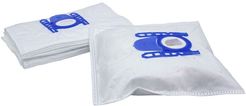 10x sacchetto compatibile con Krups 915 - 919, 927 - 930, 923, 935 aspirapolvere - in microfibra, 27cm x 20cm, bianco / blu