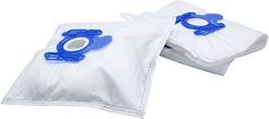 10x sacchetto compatibile con aeg e 160, e 1700 Plus, e 180, e 181, e 185 aspirapolvere - in microfibra, 28, 30cm x 20,5cm, bianco / blu