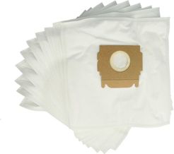 10x sacchetto compatibile con Privileg 106.413, 940.002 aspirapolvere - in microfibra, 29cm x 20,5cm, bianco