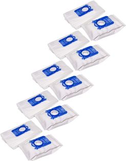 50x sacchetto compatibile con AEG/Electrolux zp 3500 - 3599 Clario2 aspirapolvere - in microfibra, 28cm x 17,5cm, bianco / blu - Vhbw