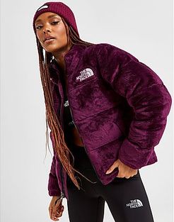 Velour Nuptse Jacket, Red