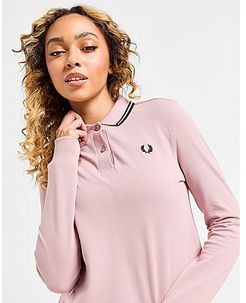 Twin Tip Long Sleeve Polo Shirt, Pink