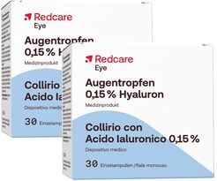 Redcare Collirio con ialuronato di sodio 0,15% Set da 2