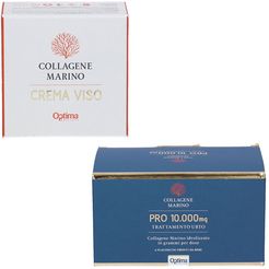 Collagene Marino Pro 10.000 Mg Trattamento Urto Flaconcini Bevibili + Crema Viso