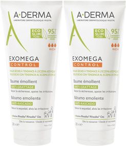 A-Derma, Balsamo Emolliente "anti-grattage" - Exomega Control Set da 2