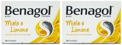 BENAGOL® Pastiglie Miele e Limone 36 Pastiglie Set da 2