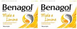 BENAGOL® Pastiglie Miele e Limone 16 pastiglie Set da 2