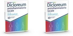 Dicloreum Antinfiammatorio locale 10 cerotti medicati Set da 2