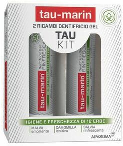 Tau-marin Tau Kit 2 Ricambi Dentifricio Gel