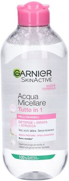 SkinActive, Acqua Micellare Tutto in 1, Pelli sensibili, Maxi formato, 400 ml