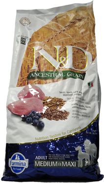 Farmina® N&D Ancestral Grain Canine Lamb & Blueberry Adult Medium & Maxi