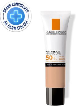 La Roche-Posay Anthelios Mineral One Crema viso Fondotinta 03 Tan con protezione solare molto alta SPF50+ filtro 100% minerale 30 ml