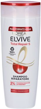 L'Oréal Paris Shampoo Elvive Total Repair 5, Per Capelli Danneggiati, 400 ml