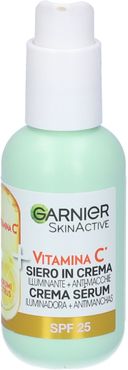 SkinActive, Siero in Crema Vitamina C, Illuminante 2 in 1 con Siero Vitamina C + Crema Idratante SPF25, Anti-Macchie, 50ml