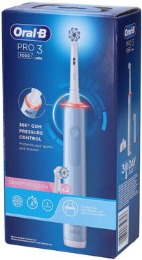 Oral-B PRO 3 Blu Sensitive Spazzolino Elettrico con Refill