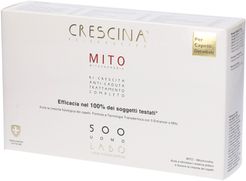 CRESCINA® Transdermic Ri-Crescita MITO + Anti-Caduta MITO Trattamento 500 Uomo 10 + 10 Fiale
