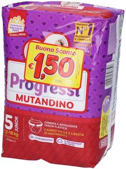 Pampers Progressi Mutandino 5 Junior 12-18 kg