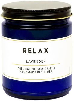 Relax Lavender Essential Oil Aromatherapy Candle