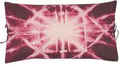 Printed Linen Pillow Starburst Plum