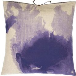 Printed Linen Pillow Wash Lilac