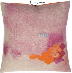 Printed Linen Pillow Pigment Rose