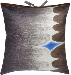 Silk Print Pillow Multi Spear Gray