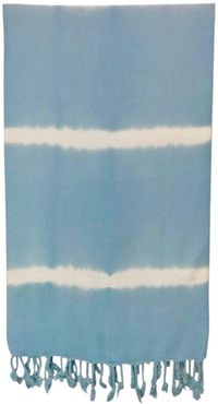 Tie Dye Sky Blue Turkish Beach Towel