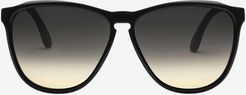 Encelia Sunglasses - Gloss Black Frame - Black Gradient Lens